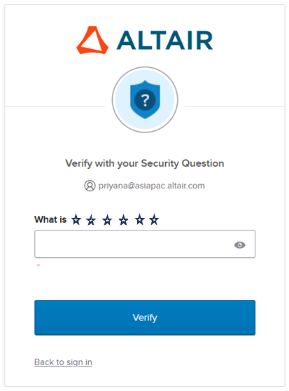 A screenshot of a security questionDescription automatically generated
